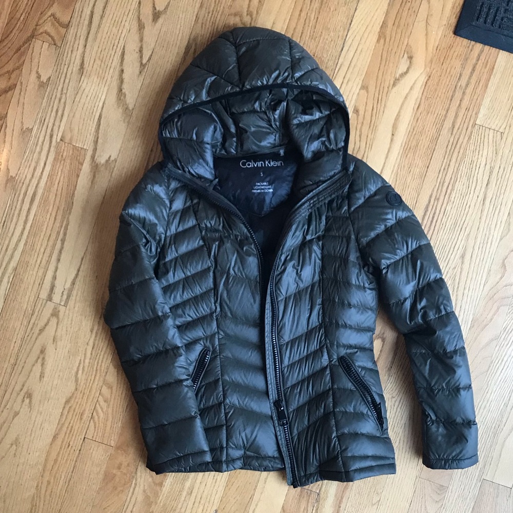 Calvin Klein lightweight down jacket.